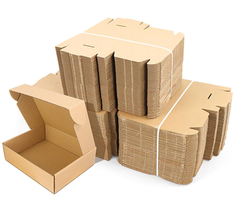 Custom Logo Foldable Corrugated Small Carton Clothes Gift Mailer Box Cardboard Packing Boxes for Shipping