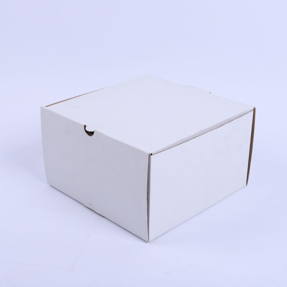 White kraft cake box Square cupcake box Flat Pack Presentation Boxes