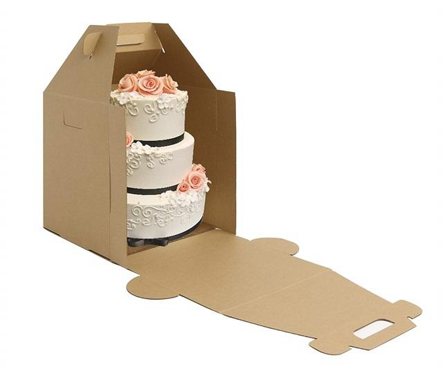 white plain cake box with PE window