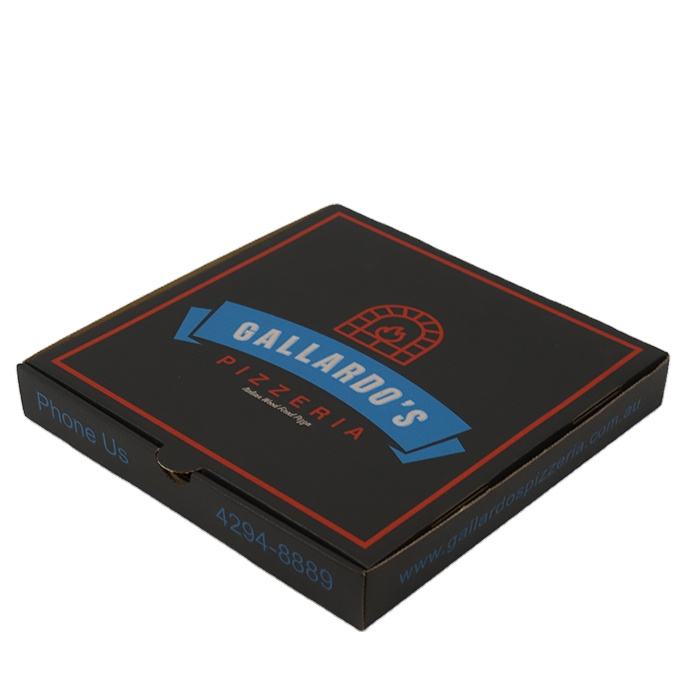 Customized Logo printed Brown corrugated Inch Pizza Box for Pizzeria Bakery Restaurant