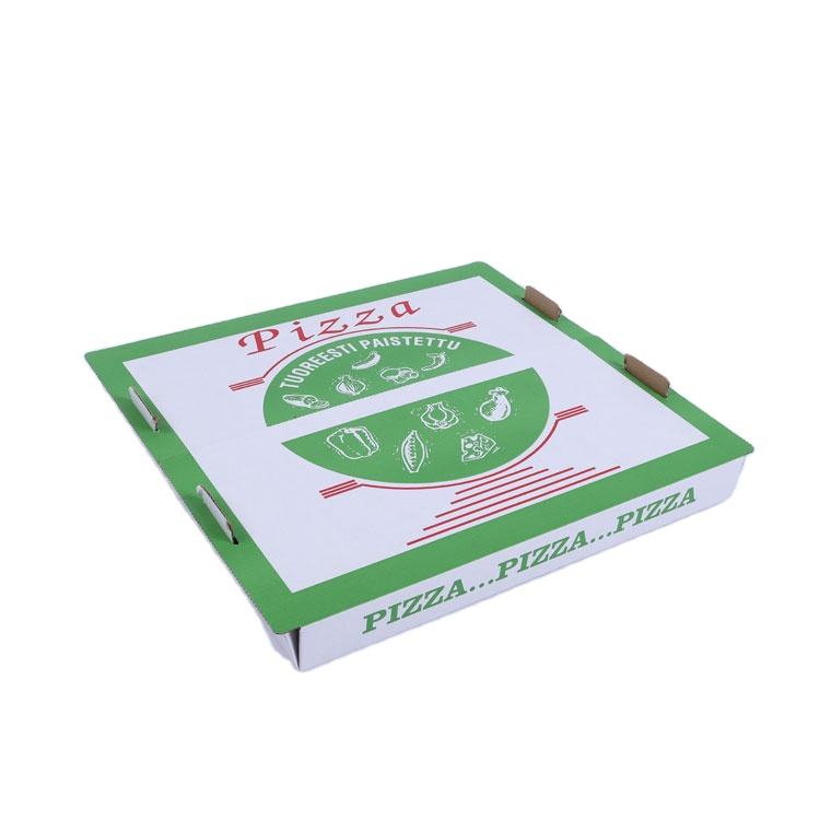 Customized Logo printed Brown corrugated Inch Pizza Box for Pizzeria Bakery Restaurant